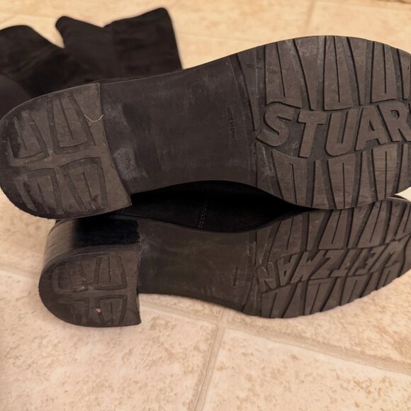 Stuart Weitzman Reserve Black Suede Over-the-Knee Boots - Size 36 - Picture 5 of 13
